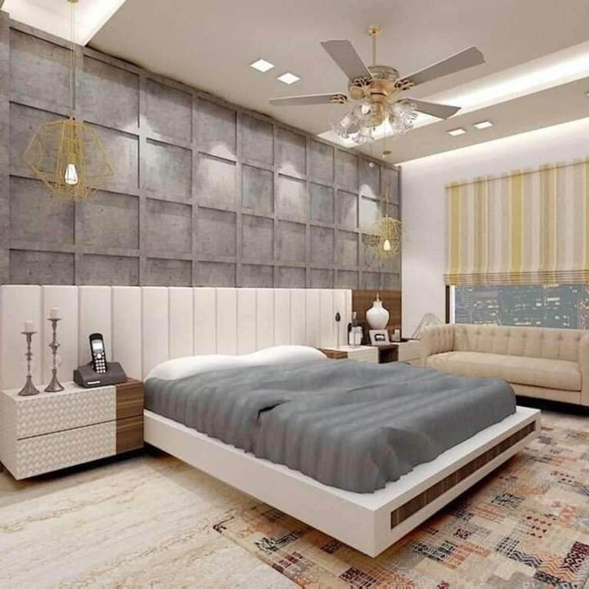 Furniture, Lighting, Storage, Bedroom Designs by Interior Designer Housie Interior, Jaipur | Kolo