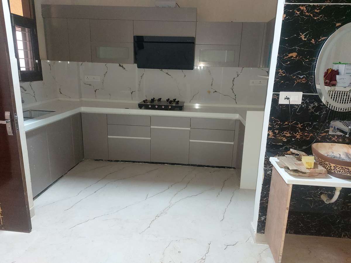 Kitchen, Storage Designs by Flooring usman khan, Jaipur | Kolo
