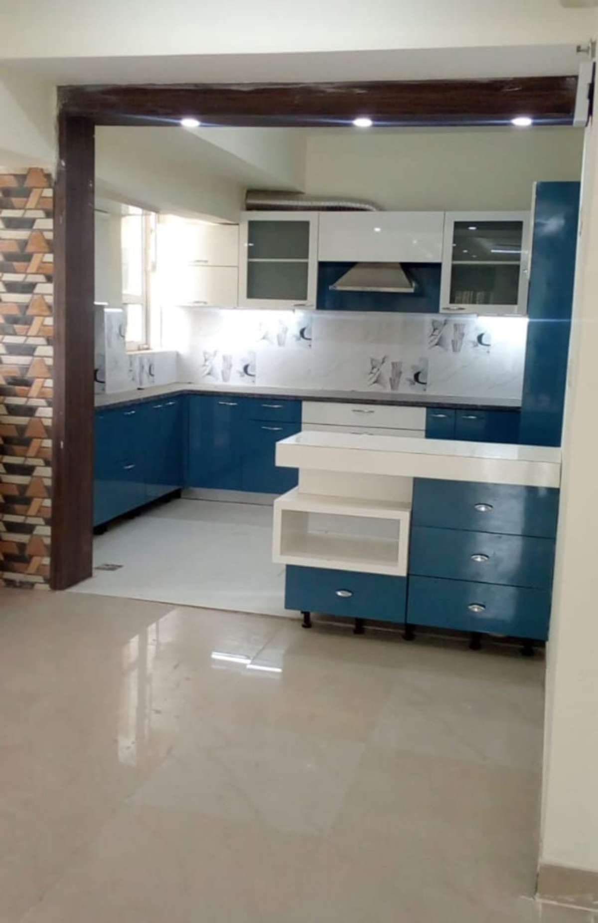 Lighting, Kitchen, Storage Designs by Interior Designer Ankush Kumar, Gautam Buddh Nagar | Kolo