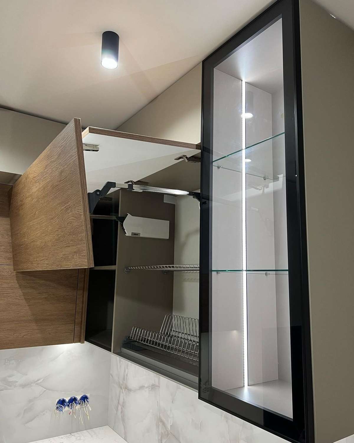 Kitchen, Lighting, Storage Designs by Interior Designer Abdul Malik, Indore | Kolo