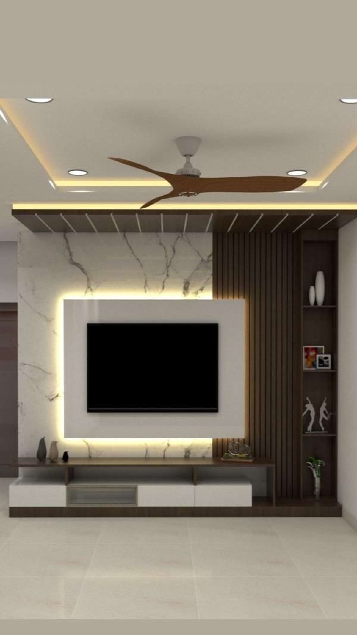 Ceiling, Lighting, Living, Storage Designs by Architect Er Manoj Bhati, Jaipur | Kolo