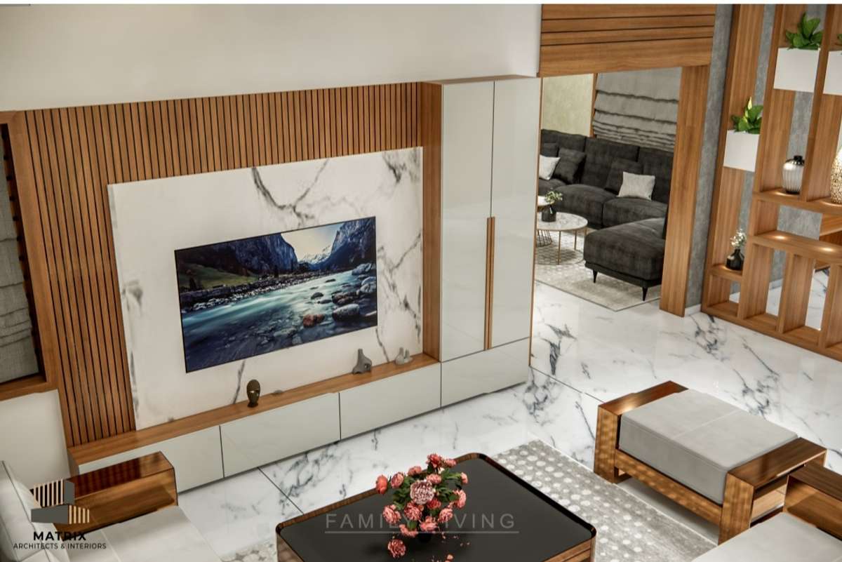 Ceiling, Furniture, Living, Table Designs by Civil Engineer Matrix Architects and Interiors, Alappuzha | Kolo