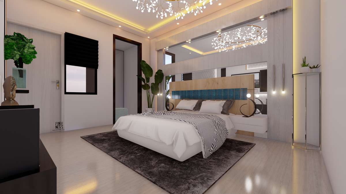 Bedroom, Furniture, Lighting Designs by Architect Vishal Gupta, Delhi | Kolo
