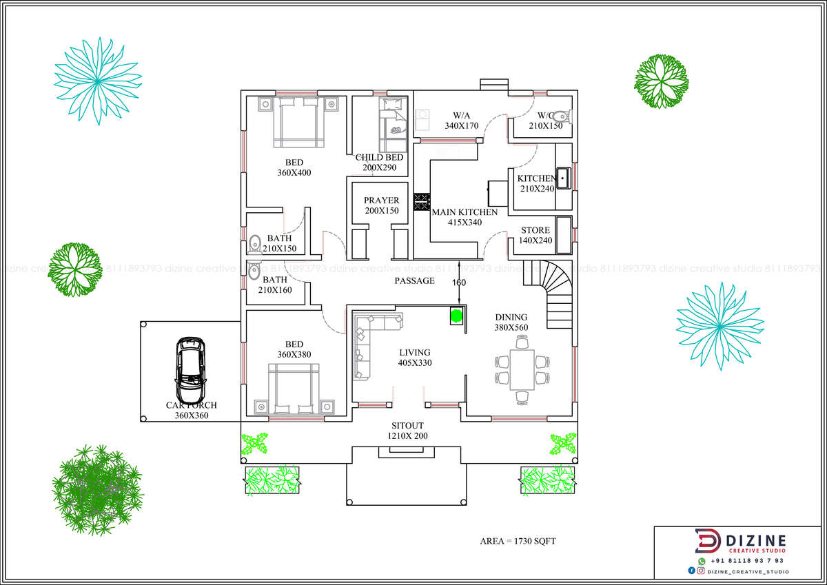 Designs by Interior Designer Mohammed Shamseer, Kasaragod | Kolo