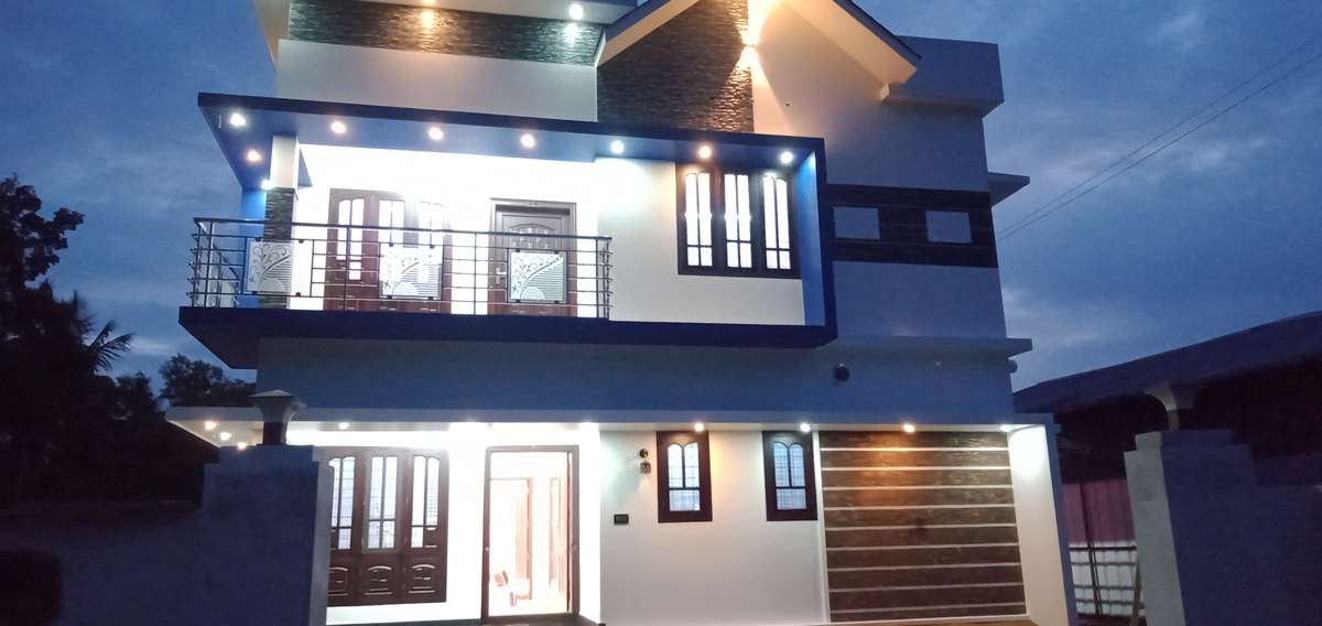 Exterior, Lighting Designs by Painting Works anil raj, Alappuzha | Kolo