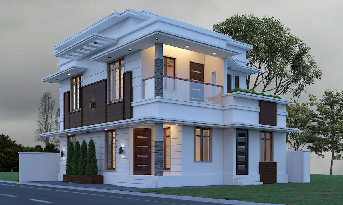 Lighting, Exterior Designs by Architect jagathala prathapan, Thiruvananthapuram | Kolo
