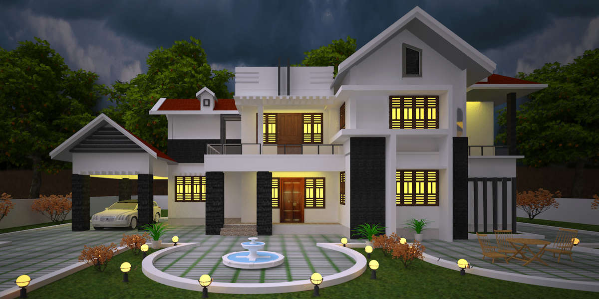 Exterior, Outdoor Designs by Architect Rahul kh, Malappuram | Kolo