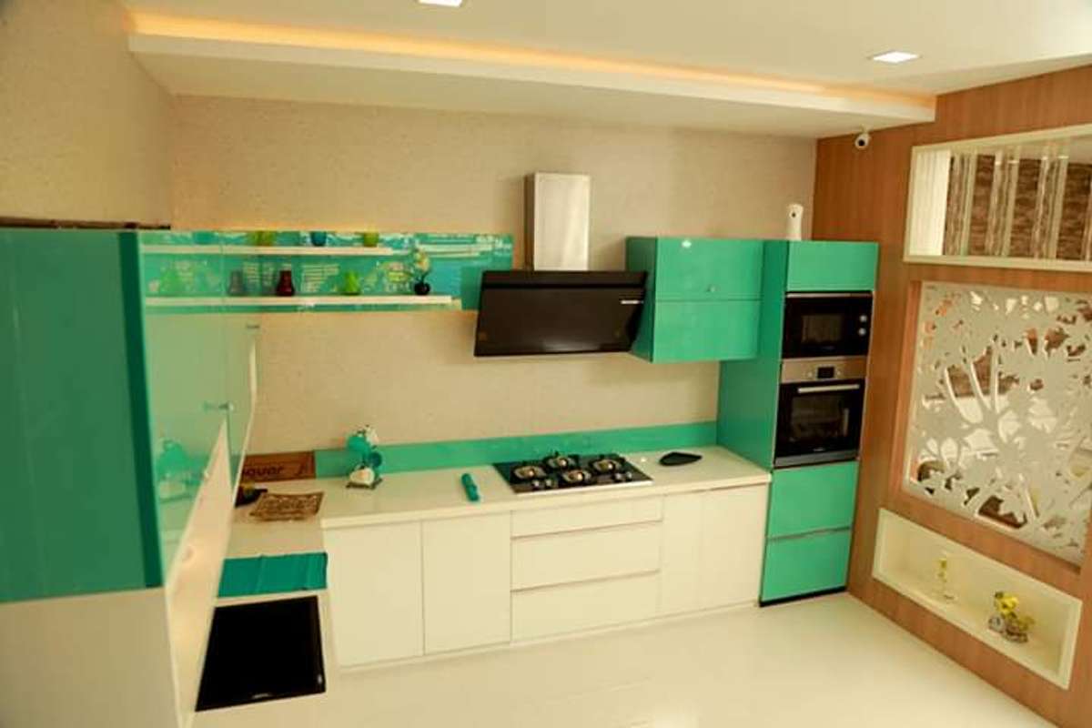 Kitchen, Lighting, Storage Designs by Contractor mohd Arif Saifi, Ernakulam | Kolo