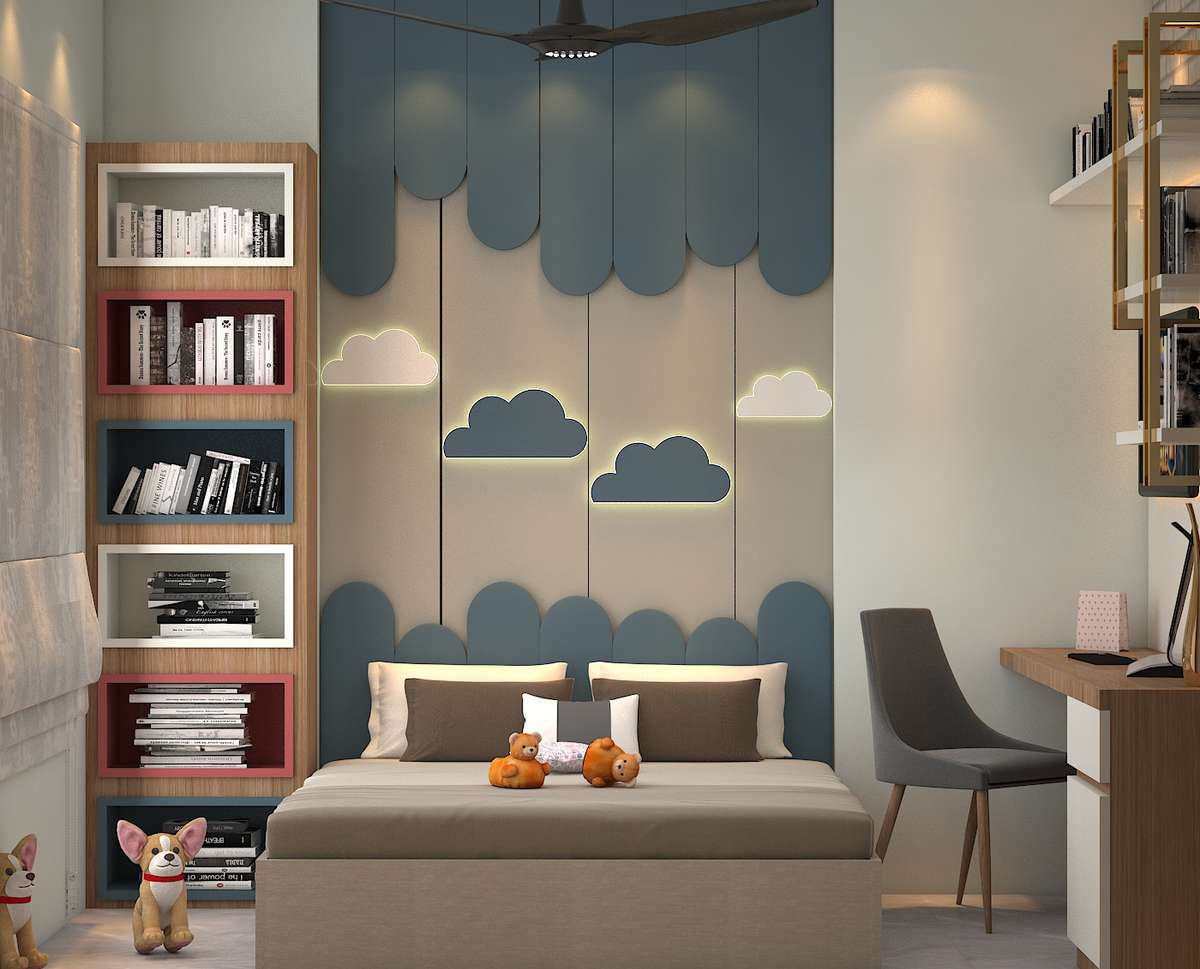 Furniture, Storage, Bedroom, Wall Designs by Interior Designer Råvi Patidar, Jaipur | Kolo