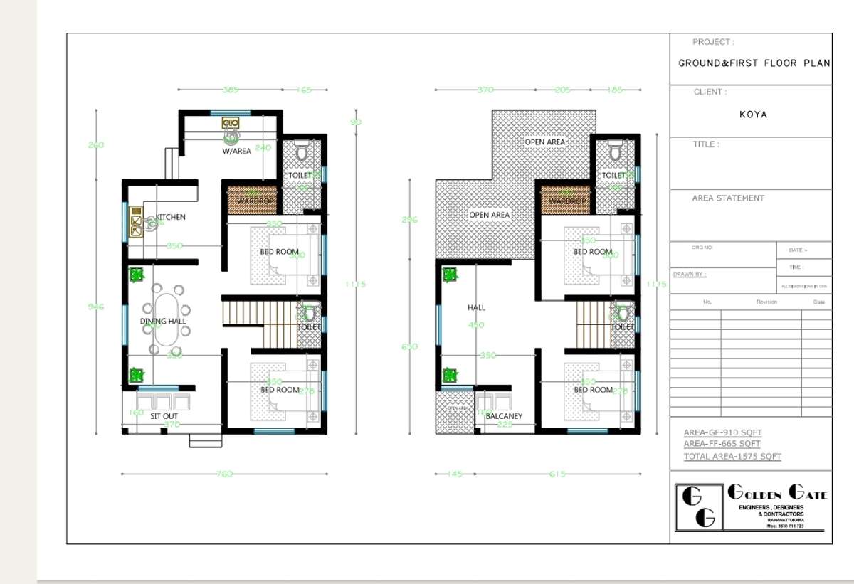 Designs by 3D & CAD Ubaiz golden gate, Kozhikode | Kolo