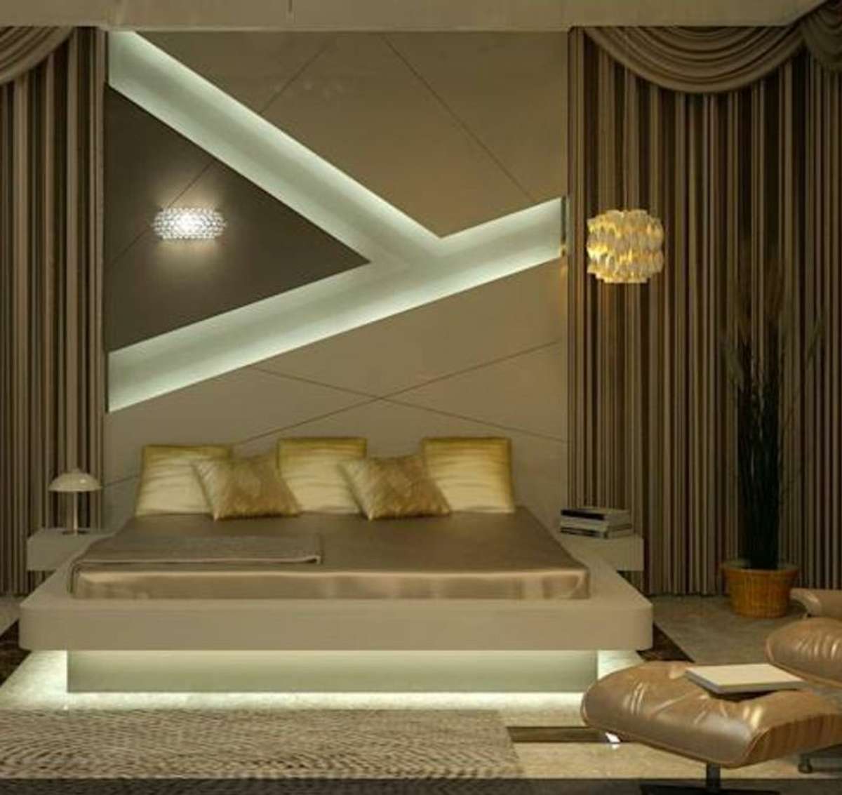 Furniture, Bedroom, Ceiling, Lighting, Storage Designs by Contractor Culture Interior, Delhi | Kolo