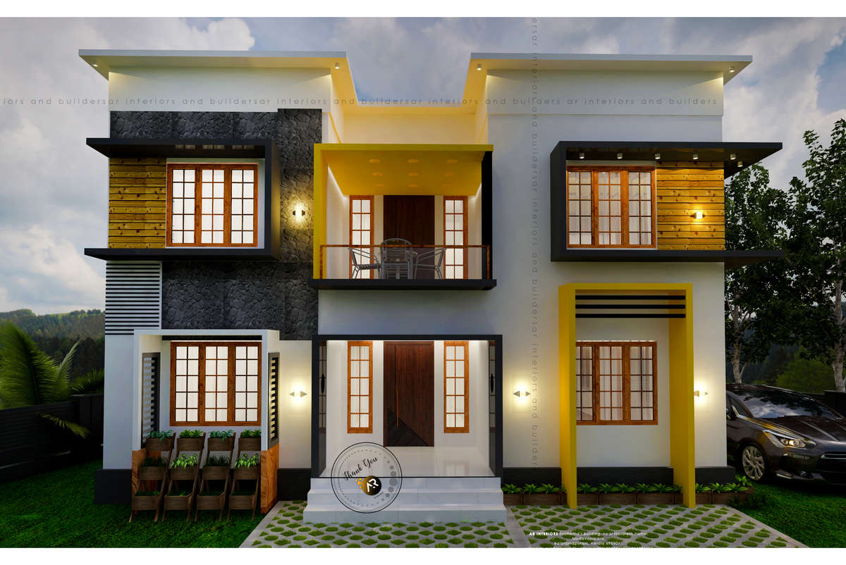 Exterior, Outdoor Designs by Civil Engineer ANOOP SR, Thiruvananthapuram | Kolo