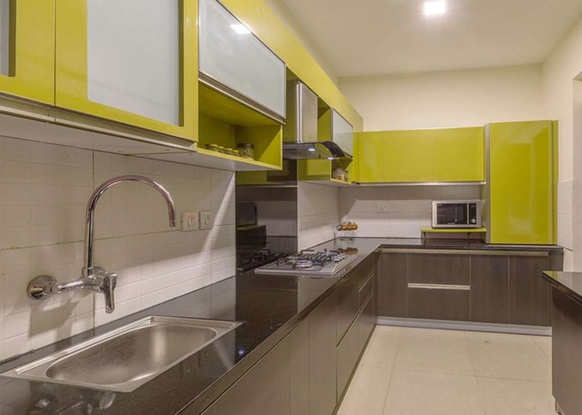 Kitchen, Lighting, Storage Designs by Contractor Modern Interior Resolution, Delhi | Kolo