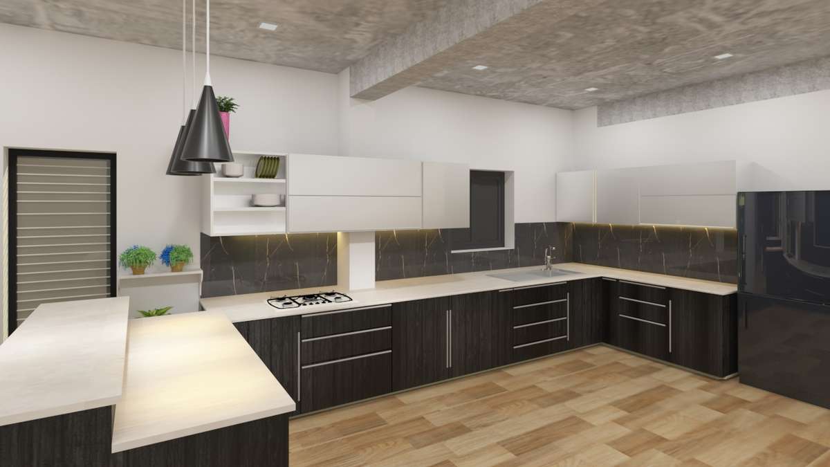 Kitchen, Storage Designs by Interior Designer Anas Anas, Malappuram | Kolo