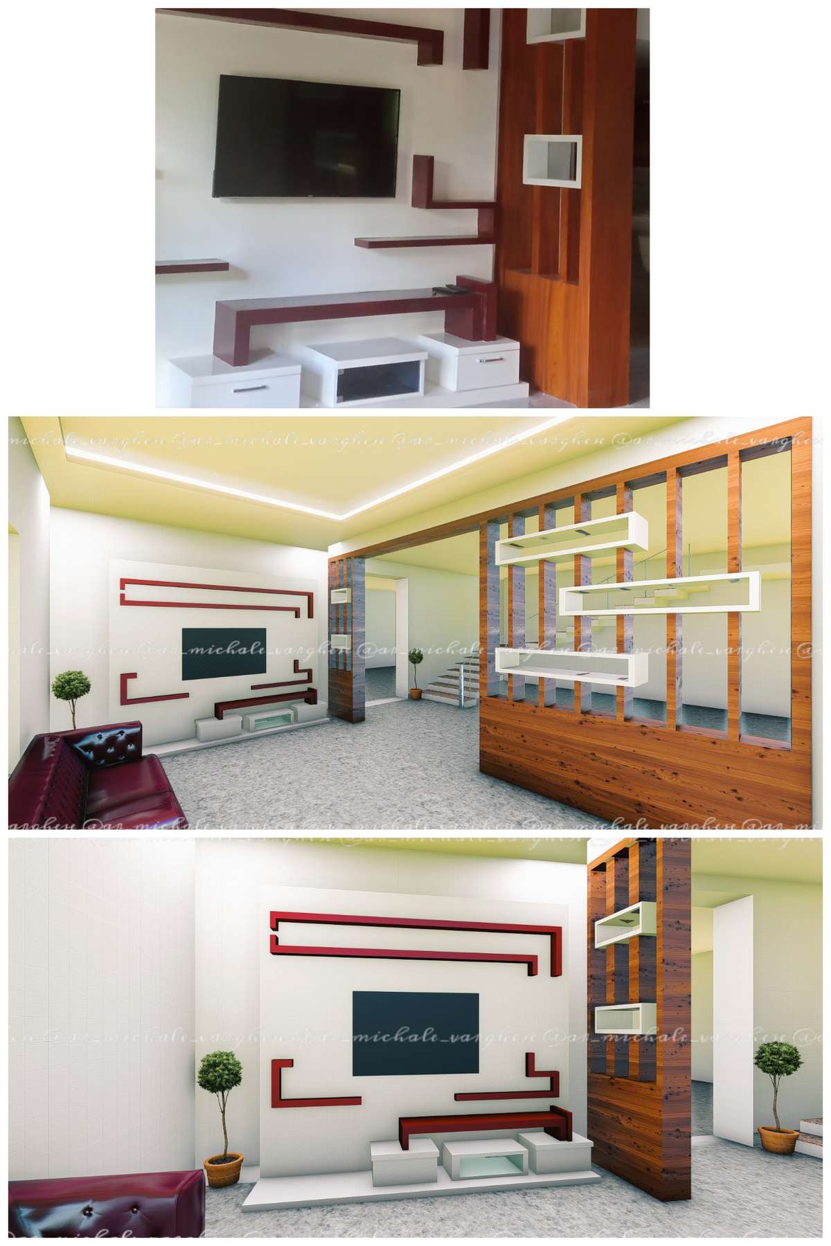 Living, Storage Designs by Architect Michale varghese, Kottayam | Kolo