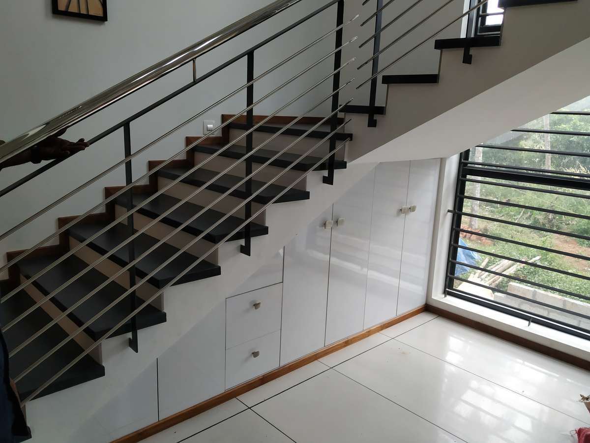 Staircase, Storage Designs by Contractor sarath calicut, Kozhikode | Kolo
