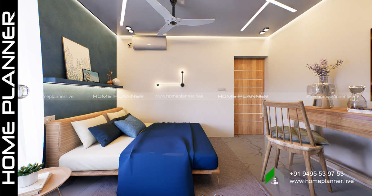 Furniture, Storage, Bedroom, Door, Wall Designs by Civil Engineer HOME PLANNER, Kollam | Kolo