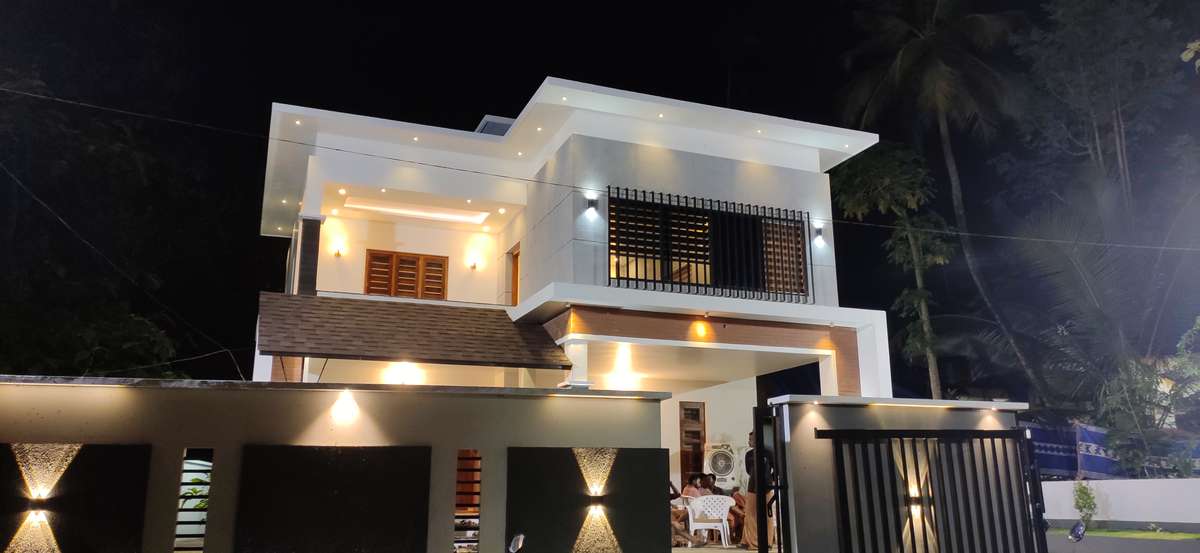 Exterior, Lighting Designs by Architect sarath raj, Kozhikode | Kolo