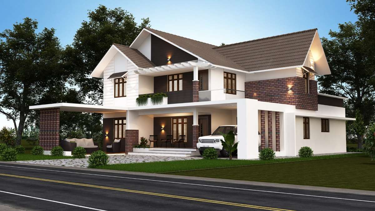 Exterior, Lighting Designs by Civil Engineer Sreejith Tk, Kannur | Kolo