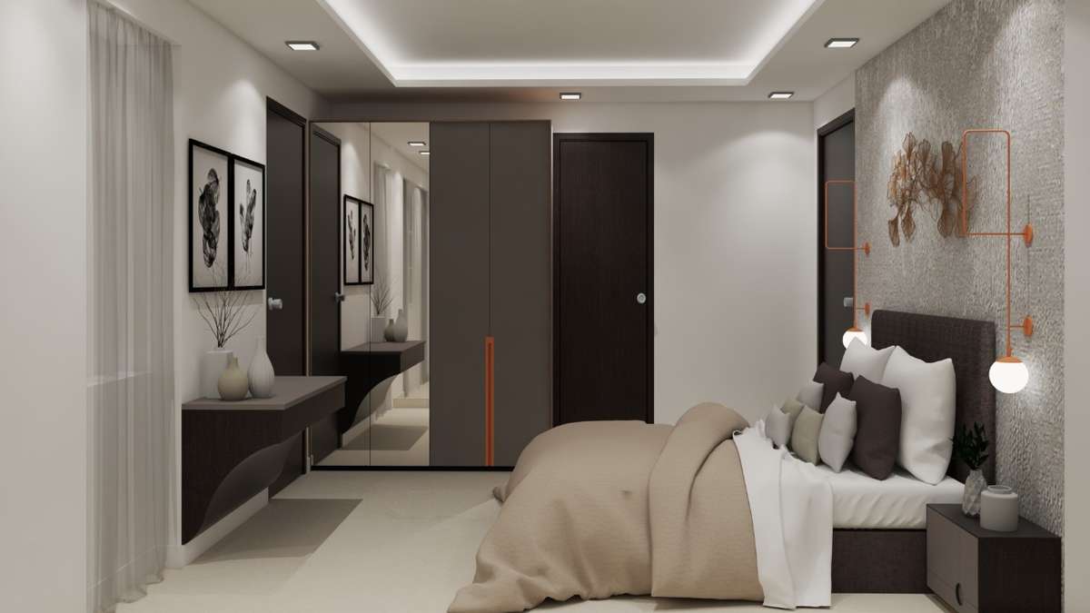 Bedroom, Furniture, Storage, Lighting, Home Decor Designs by Interior Designer Bilal khan, Delhi | Kolo