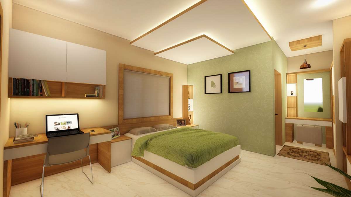 Bedroom, Furniture, Storage, Ceiling Designs by Civil Engineer Sreelesh C, Kannur | Kolo
