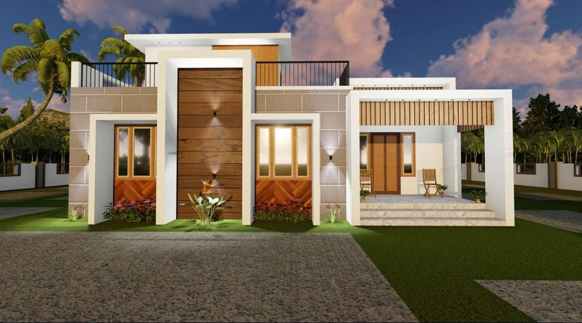 Exterior, Lighting Designs by 3D & CAD Meharali U, Malappuram | Kolo