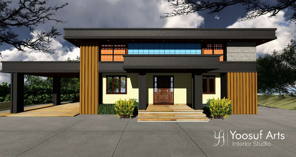 Exterior, Outdoor Designs by Interior Designer Yoosuf Muhammed, Ernakulam | Kolo