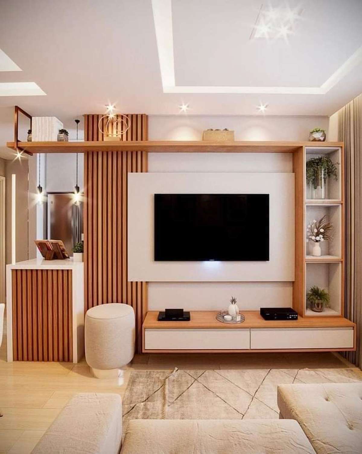 Lighting, Living, Storage Designs by Interior Designer Bhatiya interior Expert, Delhi | Kolo