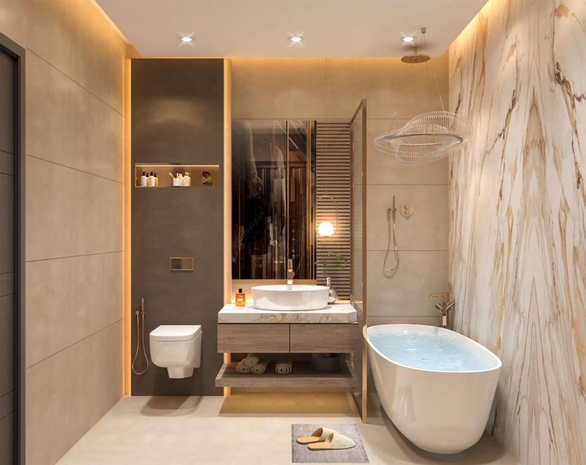 Bathroom, Lighting Designs by Interior Designer Kavita Singh, Ghaziabad | Kolo