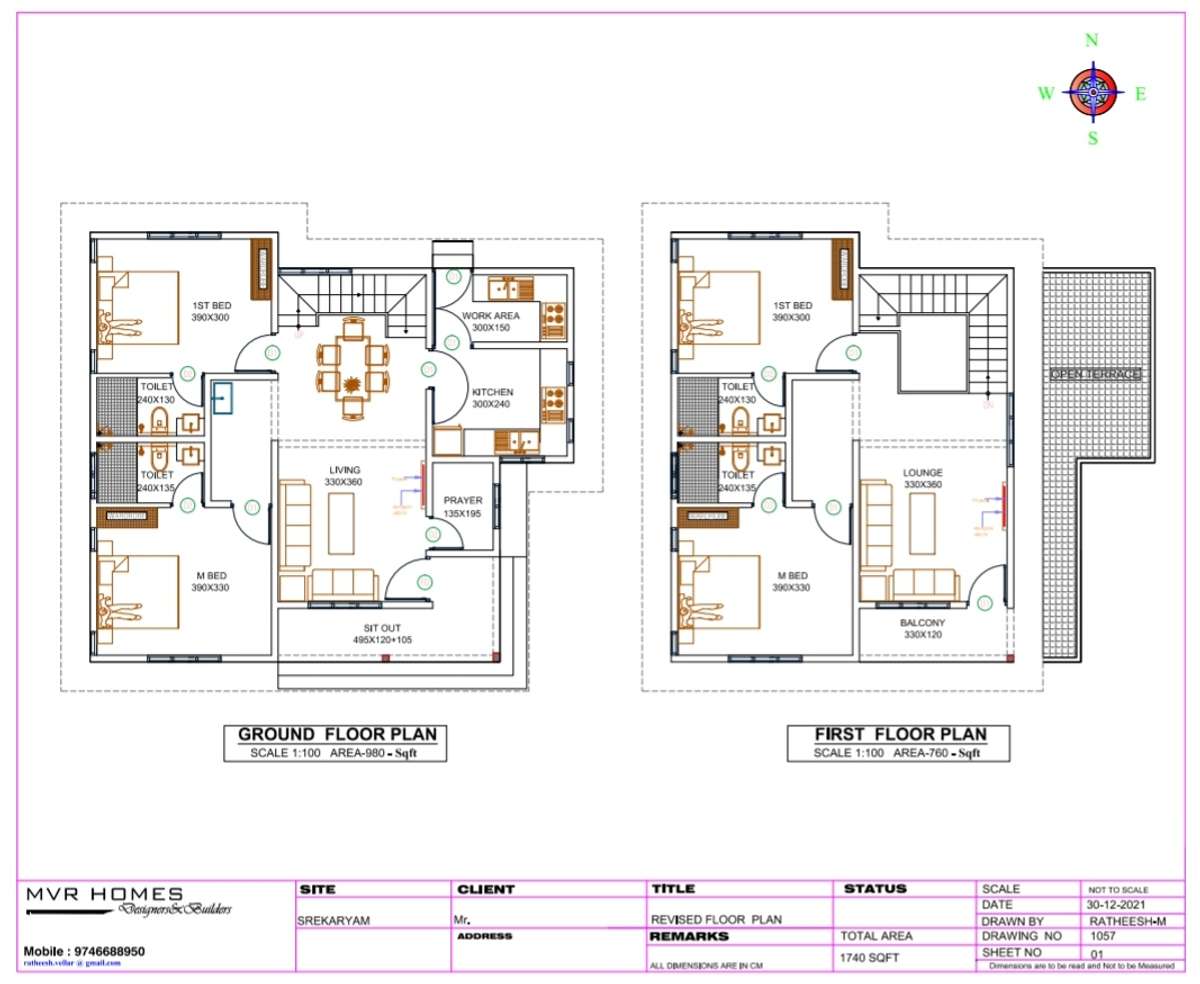 Designs by Civil Engineer Ratheesh Mani, Thiruvananthapuram | Kolo