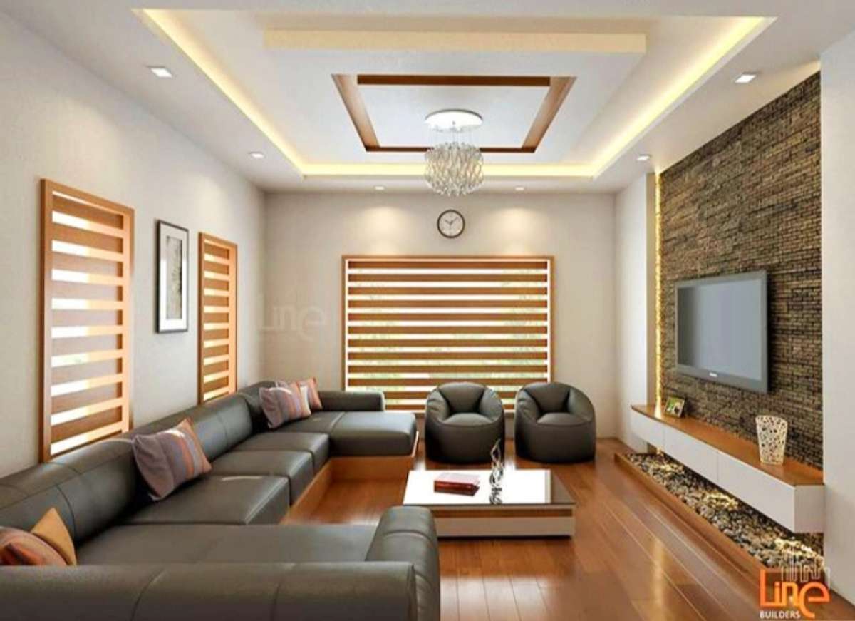 Ceiling, Furniture, Lighting, Living, Storage, Table Designs by Architect Line builders, Thrissur | Kolo