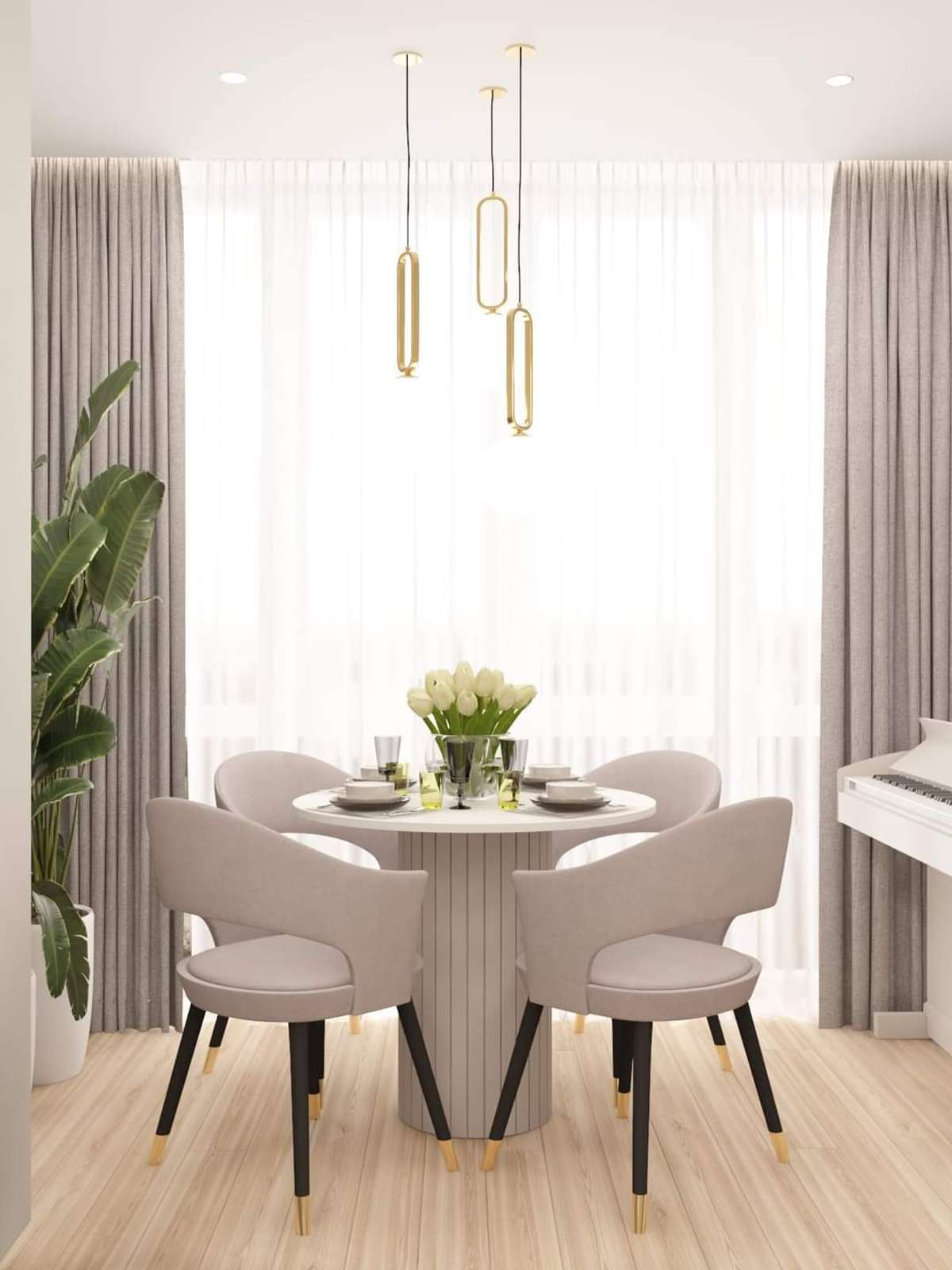 Furniture, Lighting, Living, Table, Dining Designs by Architect nasdaa interior pvt Ltd, Delhi | Kolo