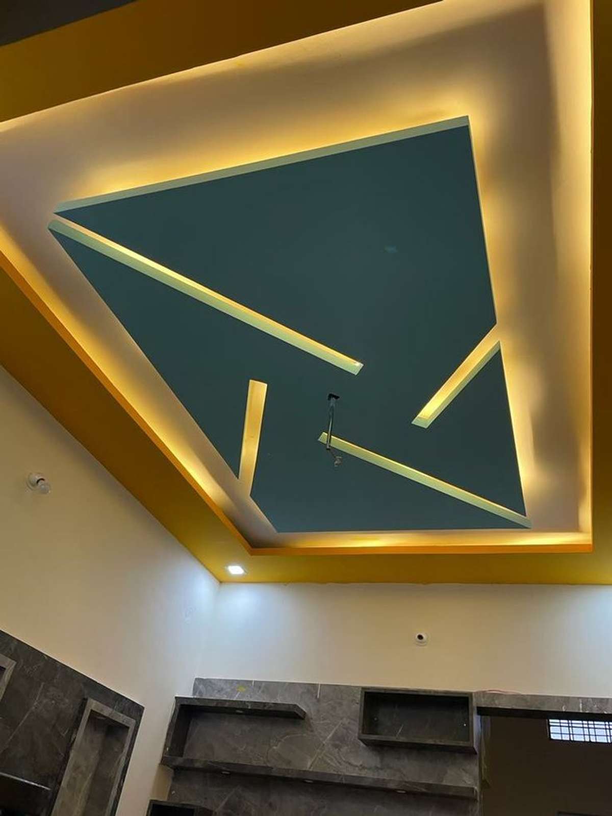 Ceiling, Living, Lighting, Storage Designs by Interior Designer THE UNIQUE INTERIOR, Bhopal | Kolo
