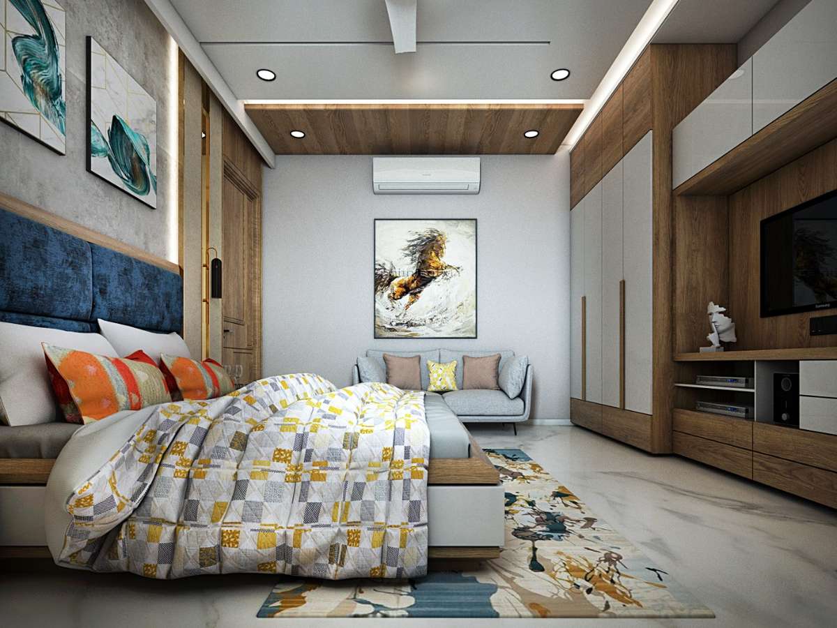 Ceiling, Furniture, Storage, Wall Designs by Architect ArSanjay Choudhary, Jaipur | Kolo