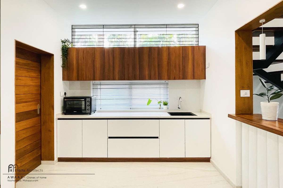Kitchen, Door, Storage Designs by Architect fafa Architects, Kozhikode | Kolo