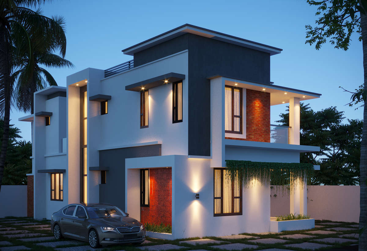 Exterior, Lighting Designs by 3D & CAD Fazil sthaayi, Kozhikode | Kolo