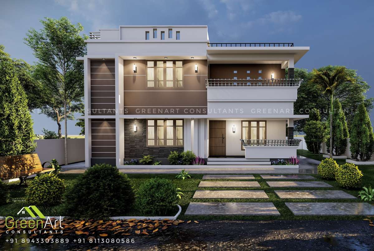 Exterior, Lighting Designs by Contractor GreenArt Consultants, Thrissur | Kolo