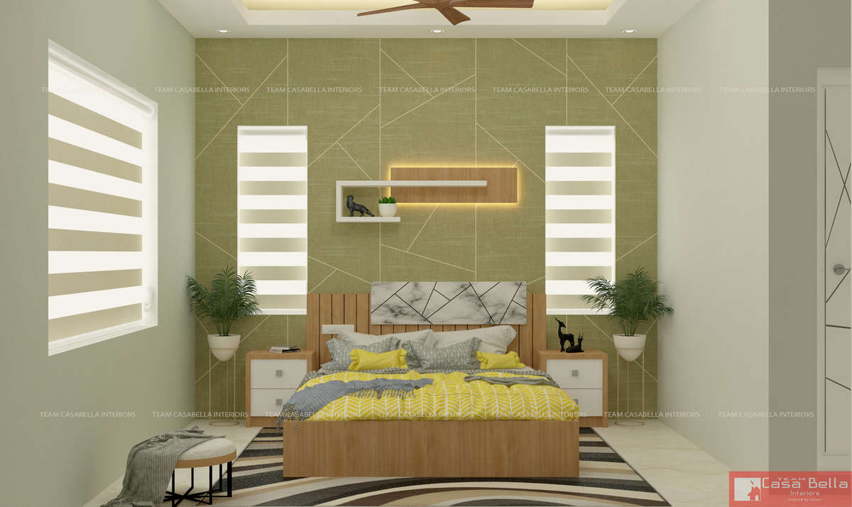 Bedroom, Furniture, Storage, Wall, Lighting Designs by 3D & CAD nijo pullan, Thrissur | Kolo