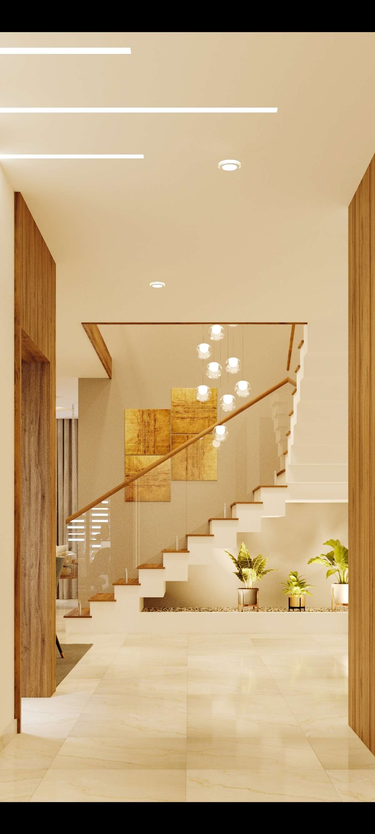 Lighting, Staircase Designs by 3D & CAD Ashwell Prince, Malappuram | Kolo