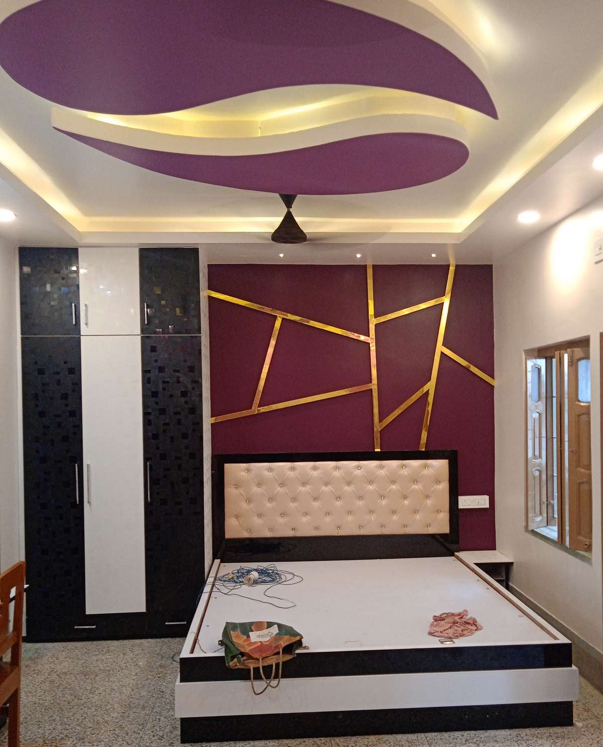 Bedroom, Ceiling, Furniture, Lighting, Storage Designs by Contractor Koushik Banik, Kolkata | Kolo