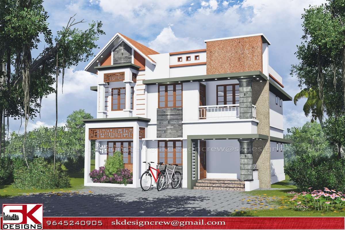 Designs by Civil Engineer SK DESIGNS, Thrissur | Kolo