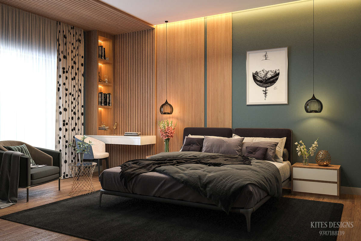 Bedroom, Home Decor, Wall, Lighting Designs by Interior Designer ABIMANYU M U, Thrissur | Kolo