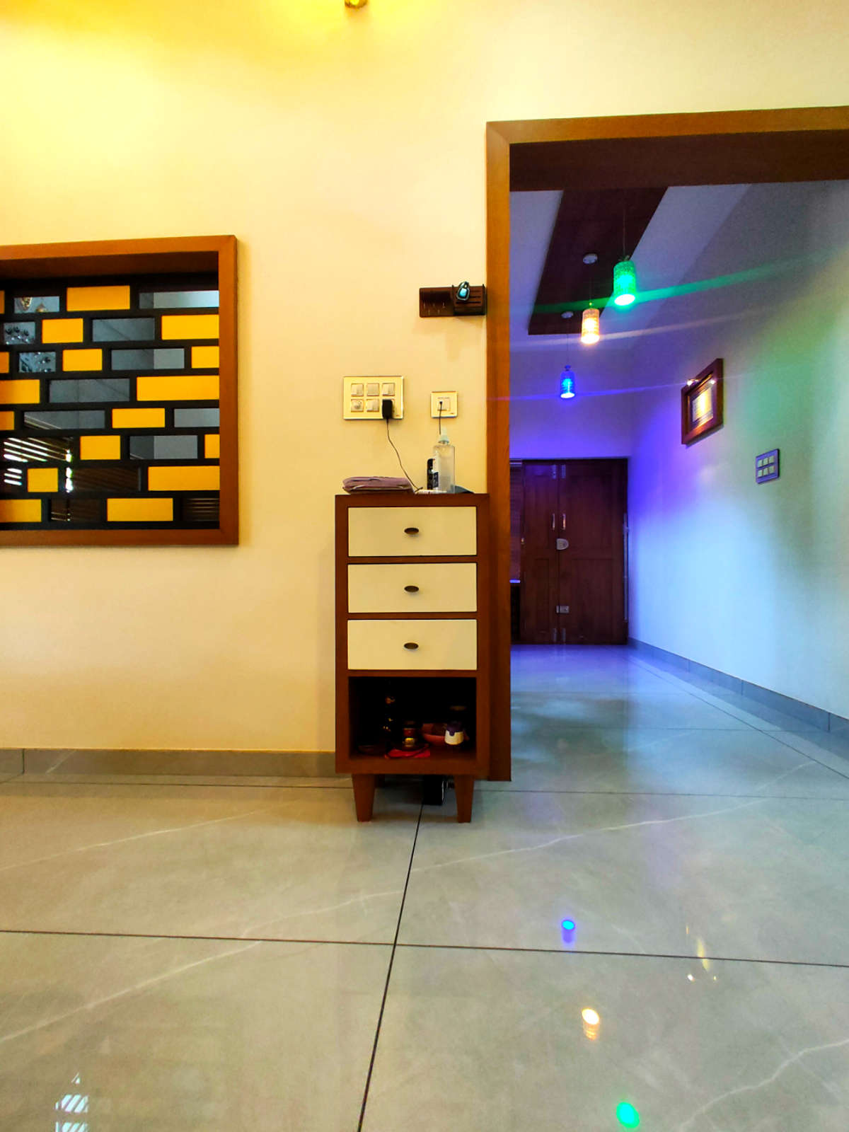 Ceiling, Lighting, Storage, Flooring Designs by Interior Designer nisam pt, Malappuram | Kolo