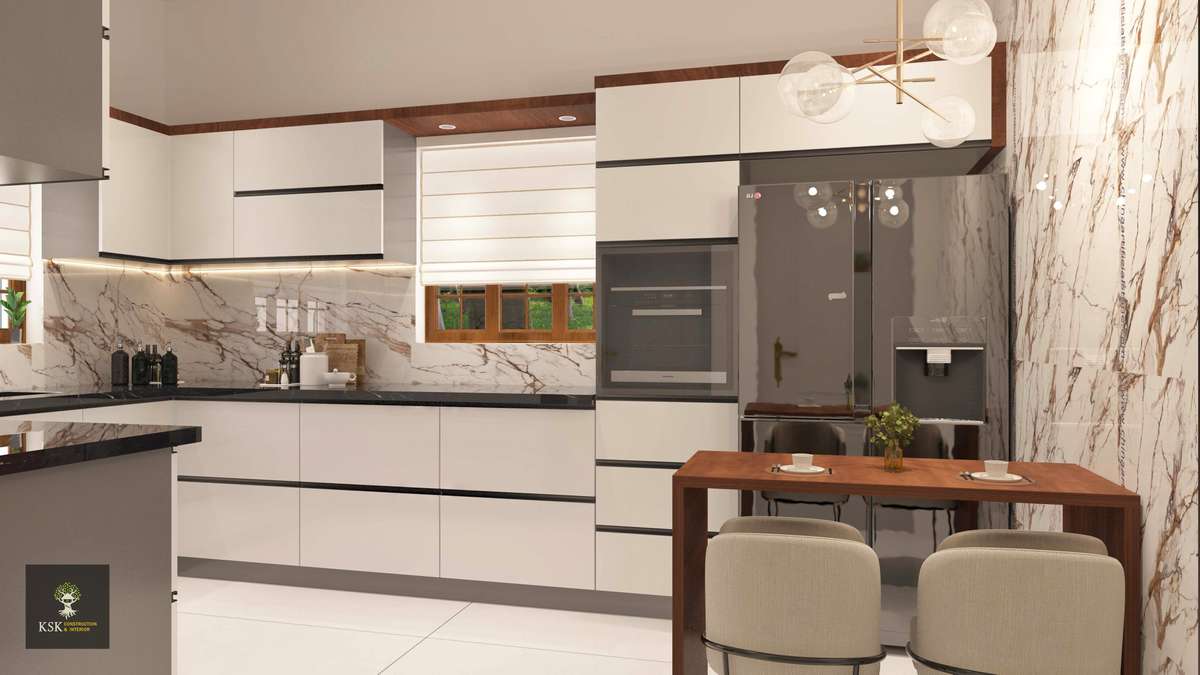 Kitchen, Storage Designs by Contractor ksk construction  interior, Thrissur | Kolo