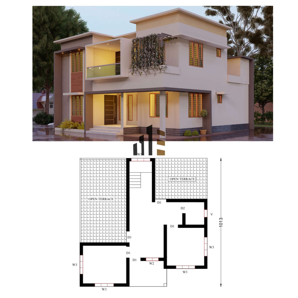 Exterior, Plans Designs by Architect bihash arshak, Palakkad | Kolo