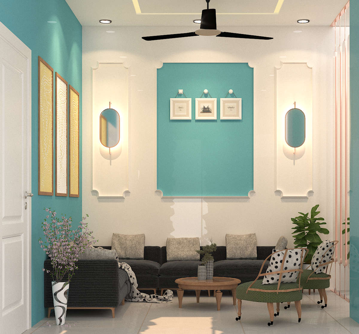 Furniture, Lighting, Living, Table Designs by Interior Designer Råvi Patidar, Jaipur | Kolo