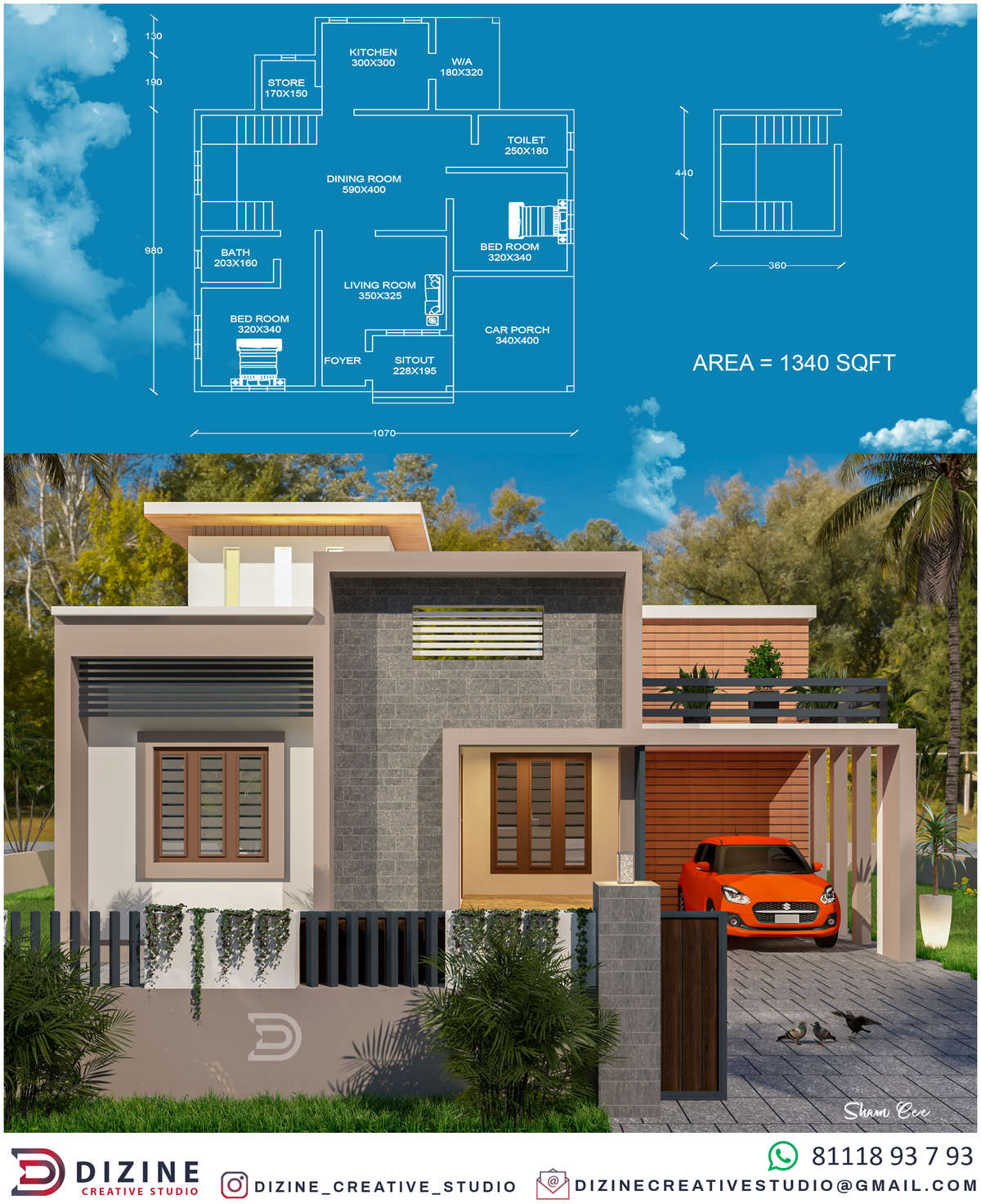 Exterior, Plans Designs by Interior Designer Mohammed Shamseer, Kasaragod | Kolo