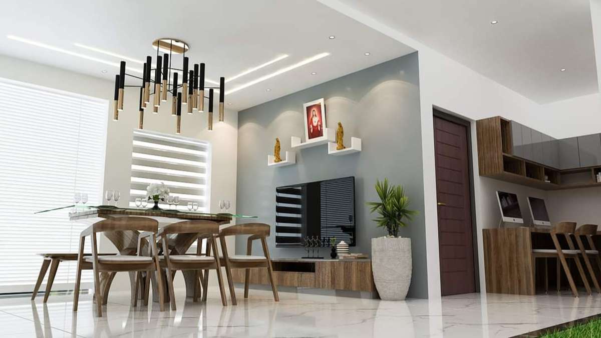 Furniture, Dining, Table, Storage Designs by Carpenter Follow Kerala Carpenters work, Ernakulam | Kolo