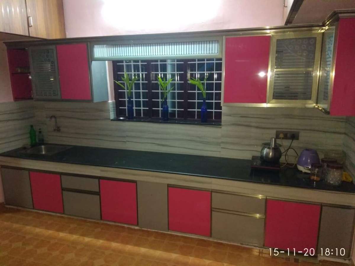 Kitchen, Storage Designs by Interior Designer Vishnu vishnu, Kollam | Kolo