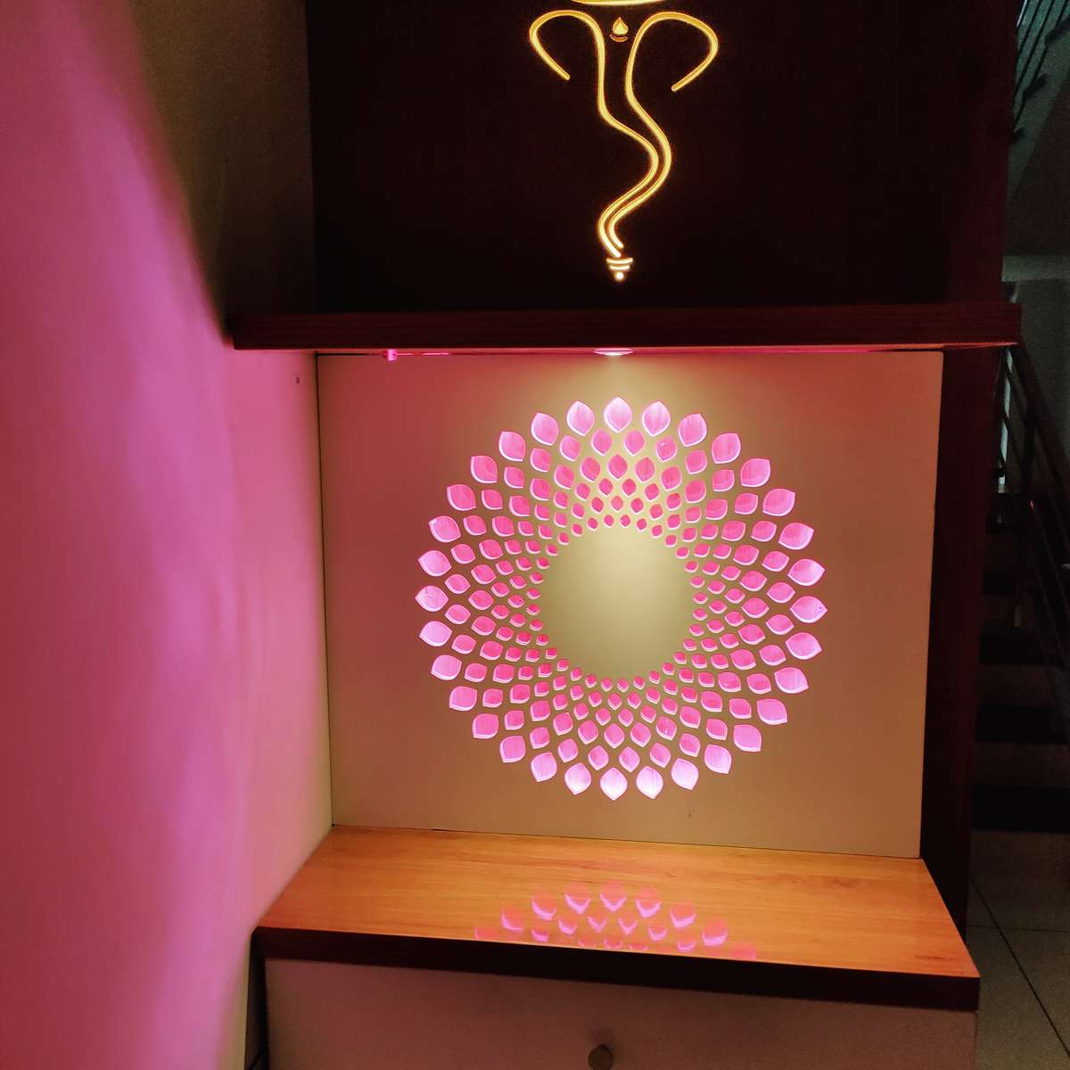 Prayer Room, Storage Designs by Contractor Roy Padanna, Thrissur | Kolo